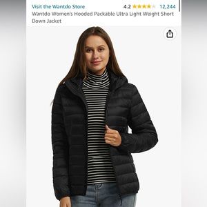 Wantdo Women's Hooded Packable Ultra Light Weight Down Jacket